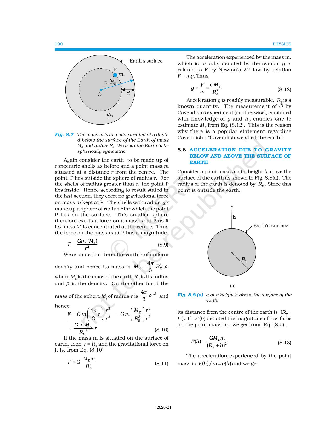 gravitation class 11 assignment